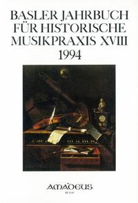 Vorderes Coverbild Basler Jahrbuch für Historische Musikpraxis / Was der General-Bass sey?