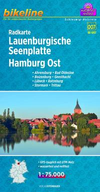 Vorderes Coverbild Radkarte Lauenburgische Seenplatte Hamburg Ost (RK-SH07)