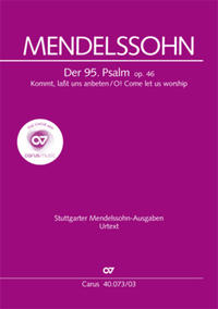 Vorderes Coverbild Der 95. Psalm (Klavierauszug)