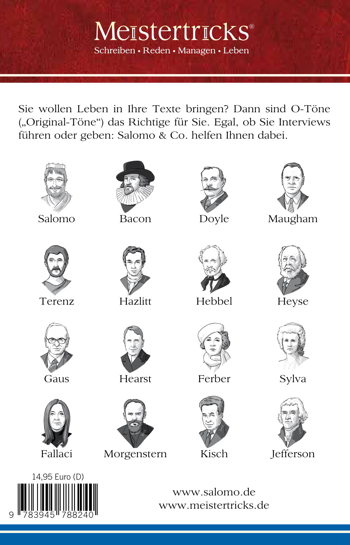 Rückseitencover So erhalten Sie gute O-Töne