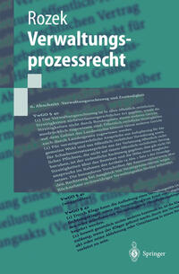 Vorderes Coverbild Verwaltungsprozessrecht
