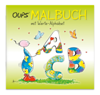 Vorderes Coverbild Oups Malbuch mit Werte-Alphabet