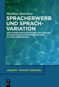 Vorderes Coverbild Spracherwerb und Sprachvariation