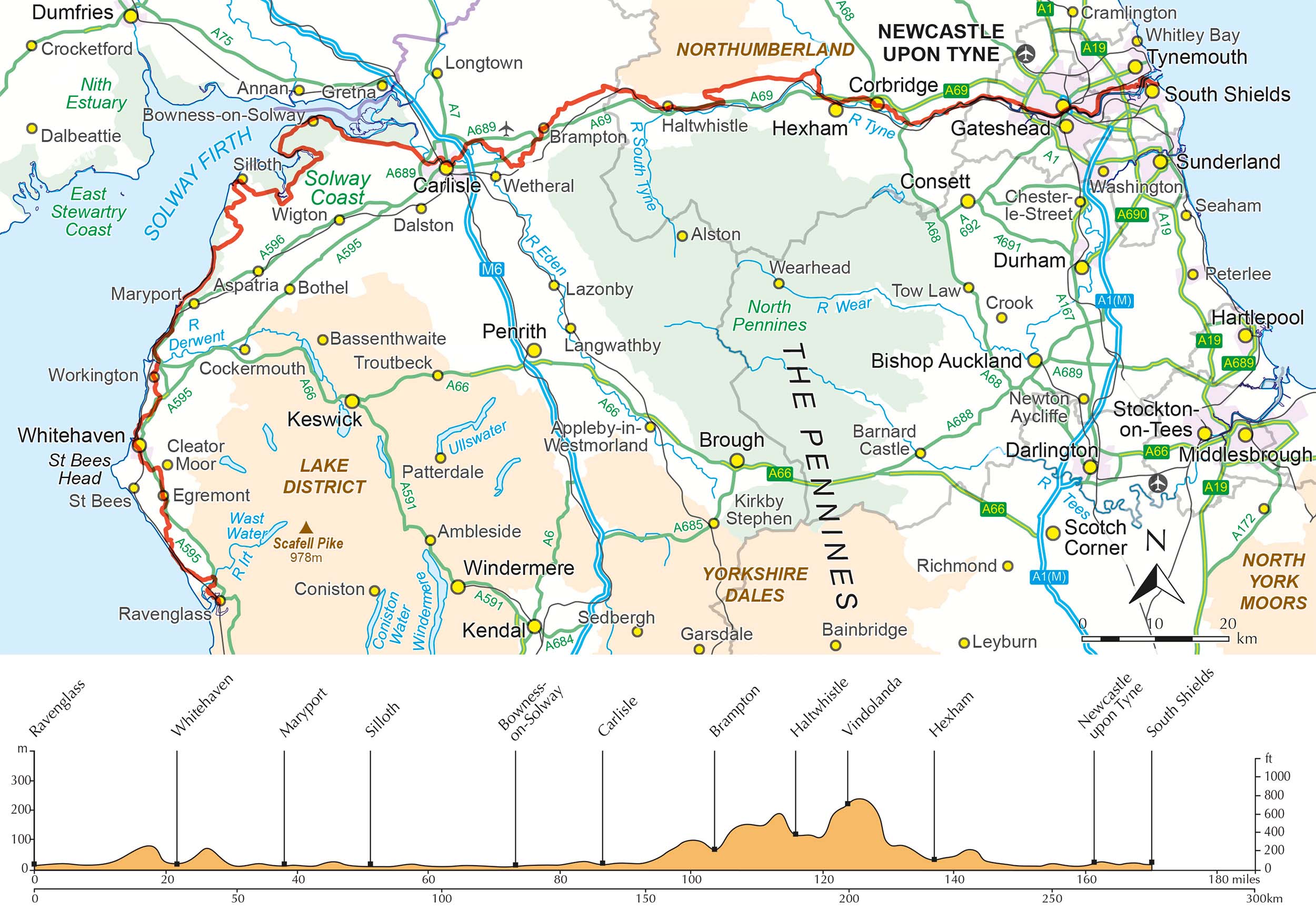Beispielinhalt (Bild) Hadrian's Cycleway