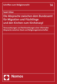 Vorderes Coverbild Die Absprache zwischen dem Bundesamt für Migration und Flüchtlinge und den Kirchen zum Kirchenasyl