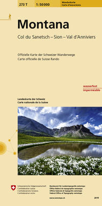 Vorderes Coverbild 273T Montana Wanderkarte