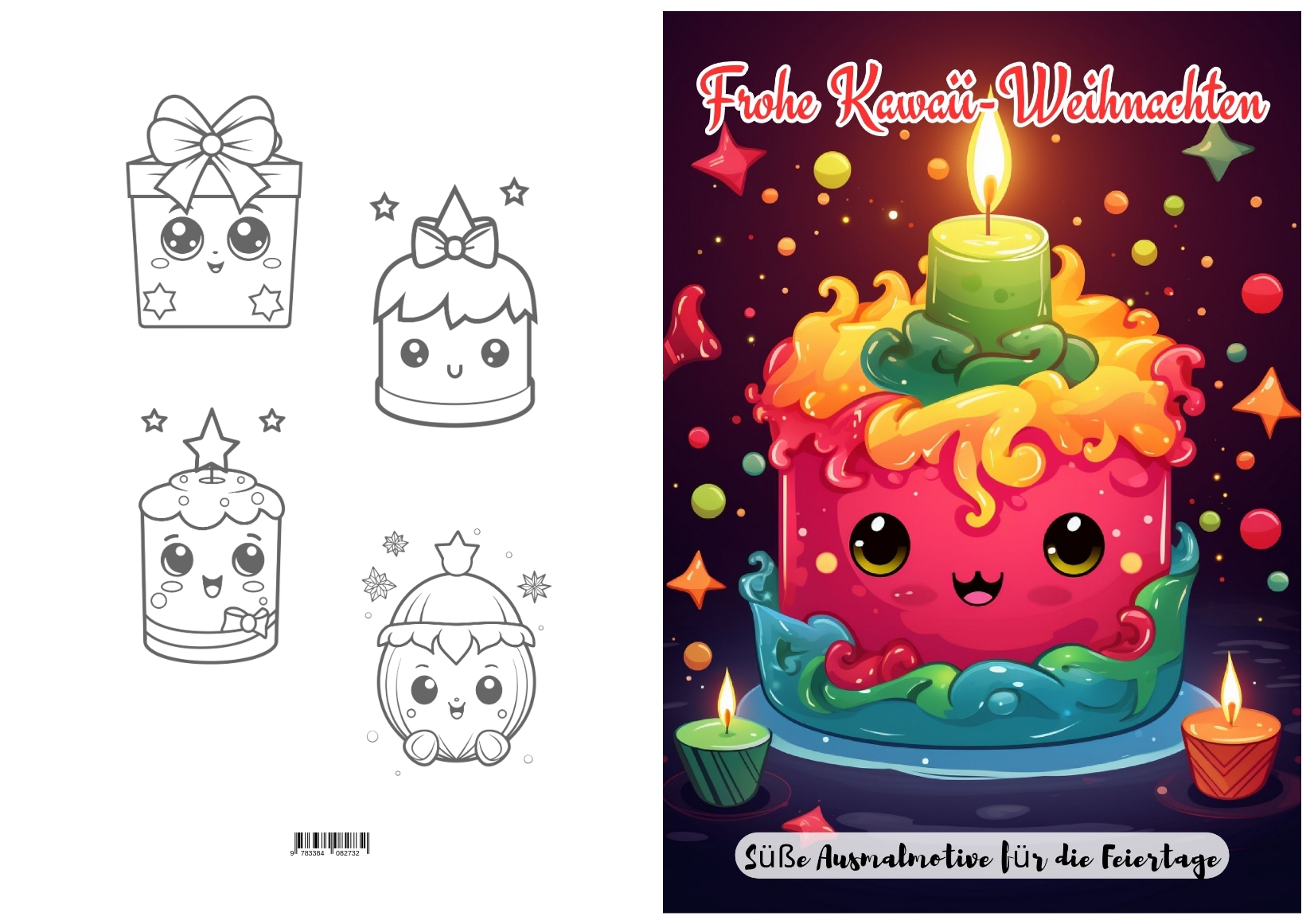Gesamtes Coverbild Frohe Kawaii-Weihnachten