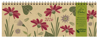Vorderes Coverbild Tischquerkalender Edition Natur Flowers 2026