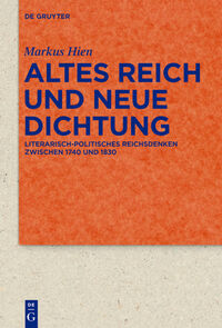 Vorderes Coverbild Altes Reich und Neue Dichtung