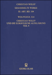 Vorderes Coverbild Wolffiana II.4: Christian Wolff und die europäische Aufklärung