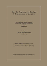 Vorderes Coverbild Über die Umformung von Drehstrom in Einphasenstrom mit Umrichtern