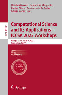 Vorderes Coverbild Computational Science and Its Applications – ICCSA 2022 Workshops