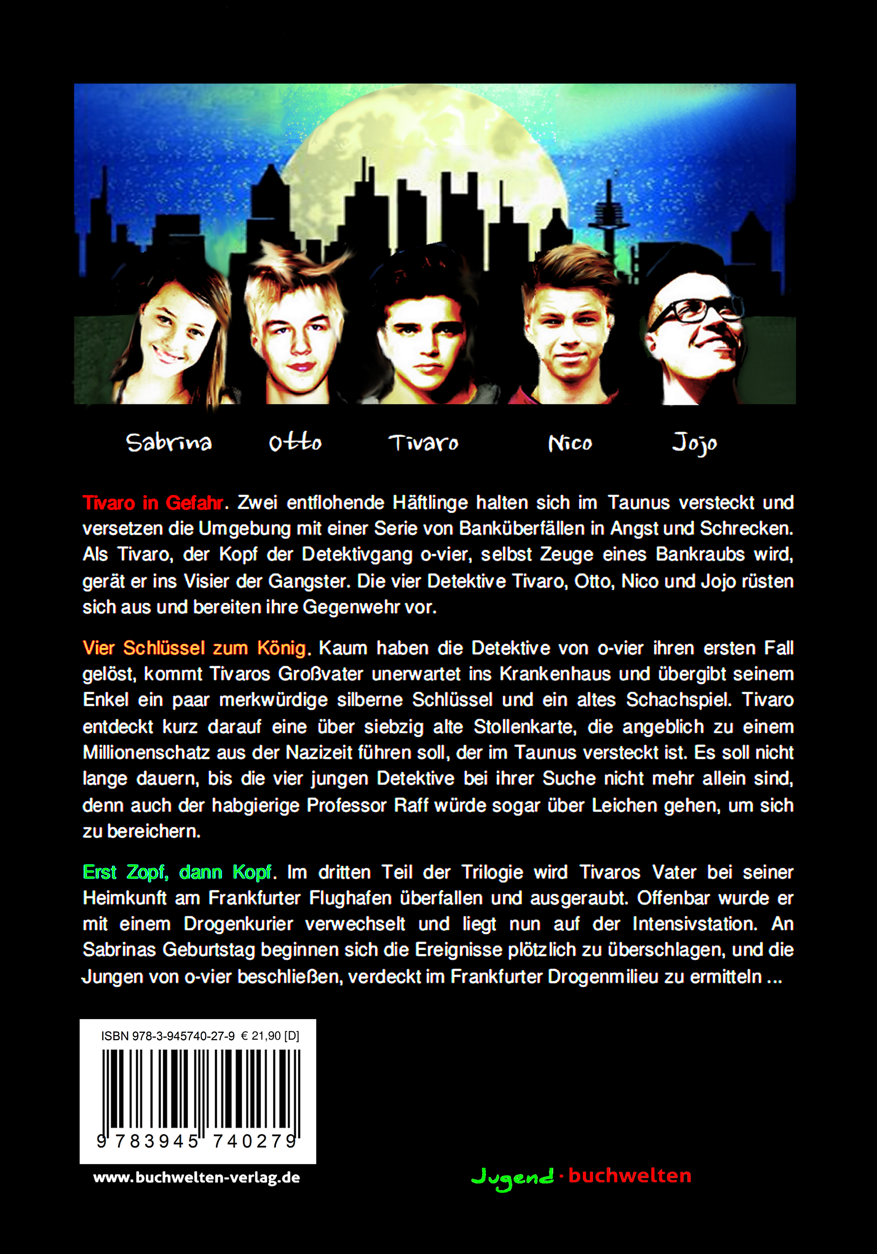 Rückseitencover Tivaro Trilogie