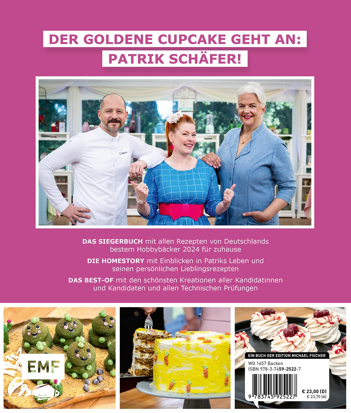 Rückseitencover Das große Backen – Das Siegerbuch 2024/2025
