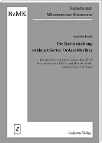 Vorderes Coverbild Die Rechtsstellung exklaustrierter Ordenskleriker