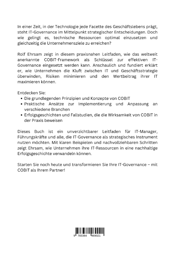 Rückseitencover Effektive IT-Governance