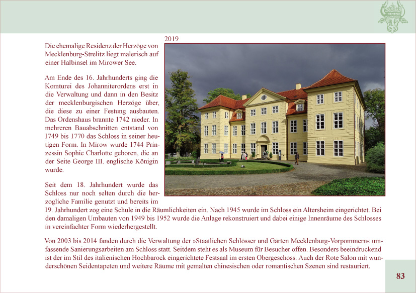 Beispielinhalt (Bild) Gutshäuser und Schlösser in Mecklenburg, Band 4