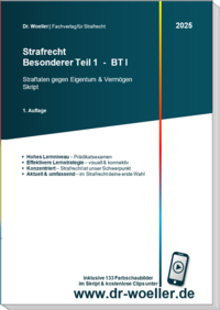 Vorderes Coverbild Skript - Strafrecht Besonderer Teil 1 - BT I