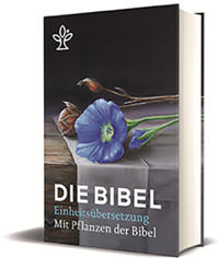 Vorderes Coverbild Die Bibel mit Bildern von biblischen Pflanzen
