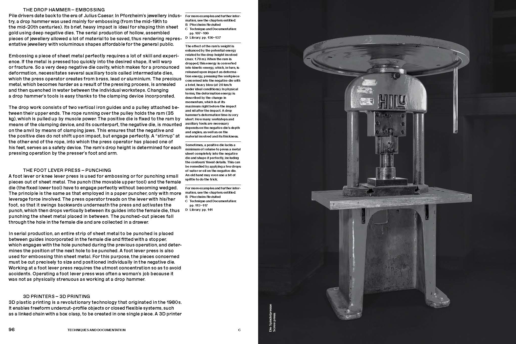 Beispielinhalt (Bild) Prägen, Stanzen, Guillochieren / Embossing, Punching, Guilloché Engraving