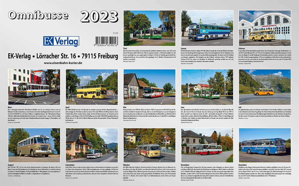 Rückseitencover Omnibusse 2023