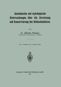 Vorderes Coverbild Anatomische und mykologische Untersuchungen über die Zersetzung und Konservierung des Rotbuchenholzes