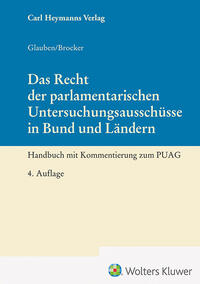 Vorderes Coverbild Das Recht der parlamentarischen Untersuchungsausschüsse in Bund und Ländern