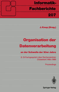 Vorderes Coverbild Organisation der Datenverarbeitung an der Schwelle der 90er Jahre