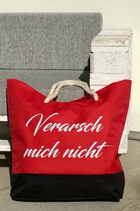 Vorderes Coverbild Tasche "Verarsch mich nicht"