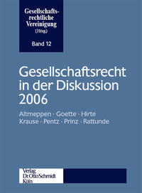 Vorderes Coverbild Gesellschaftsrecht in der Diskussion 2006