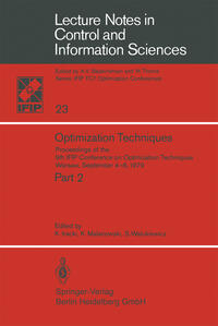 Vorderes Coverbild Optimization Techniques