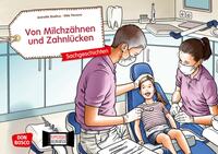 Vorderes Coverbild Von Milchzähnen und Zahnlücken. Kamishibai Bildkartenset
