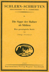Vorderes Coverbild Die Sippe der Hafner ab Mölten