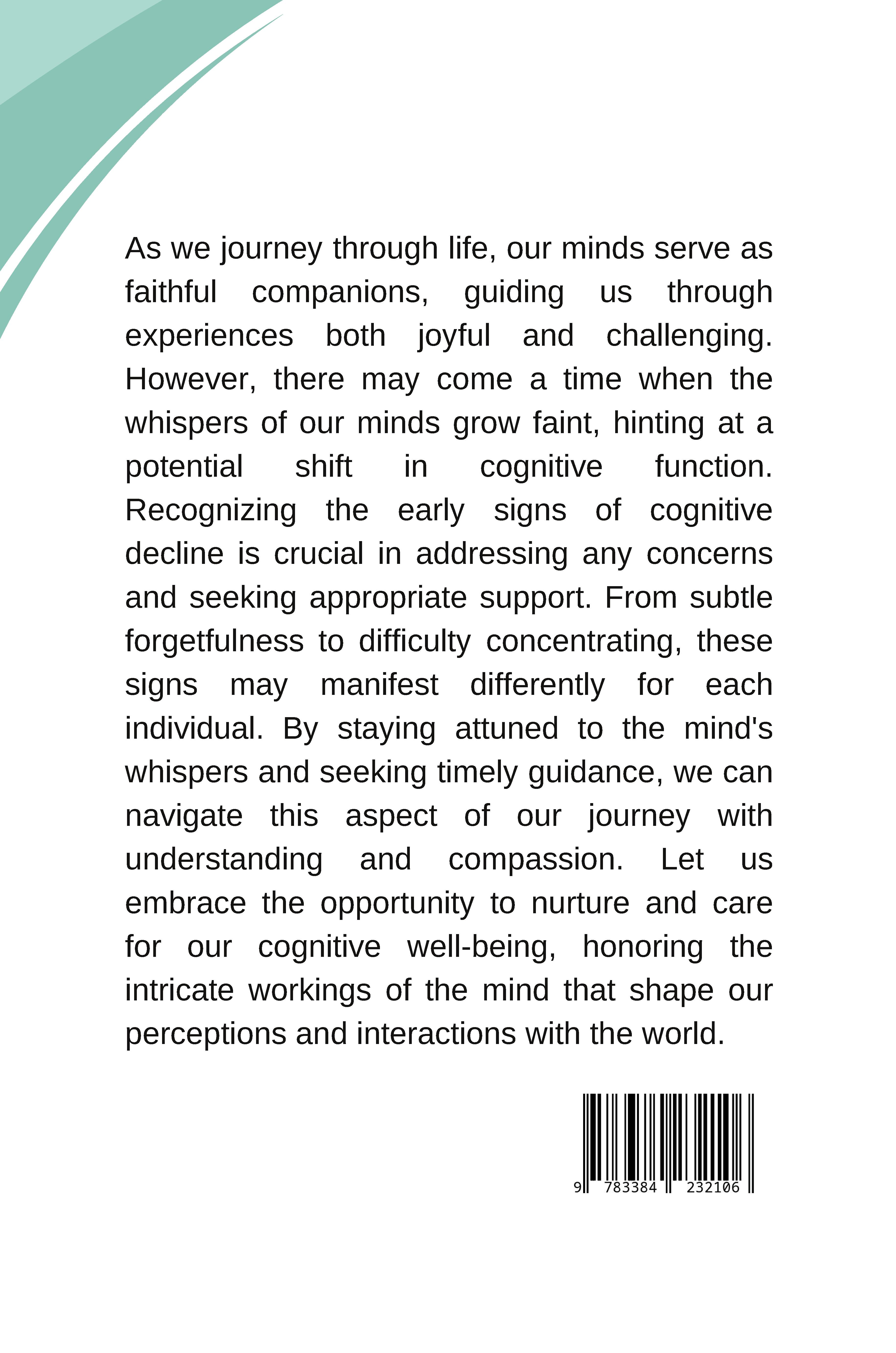 Rückseitencover The Mind's Whisper: Recognizing Early Signs of Cognitive Decline