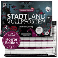 Vorderes Coverbild DENKRIESEN - STADT LAND VOLLPFOSTEN® - HORROR EDITION - "Jetzt wird’s gruselig." - A4
