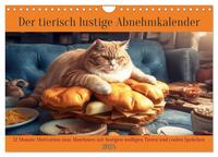 Vorderes Coverbild Der tierisch lustige Abnehmkalender (Wandkalender 2025 DIN A4 quer), CALVENDO Monatskalender
