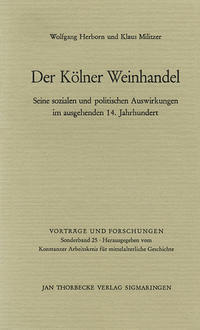 Vorderes Coverbild Der Kölner Weinhandel