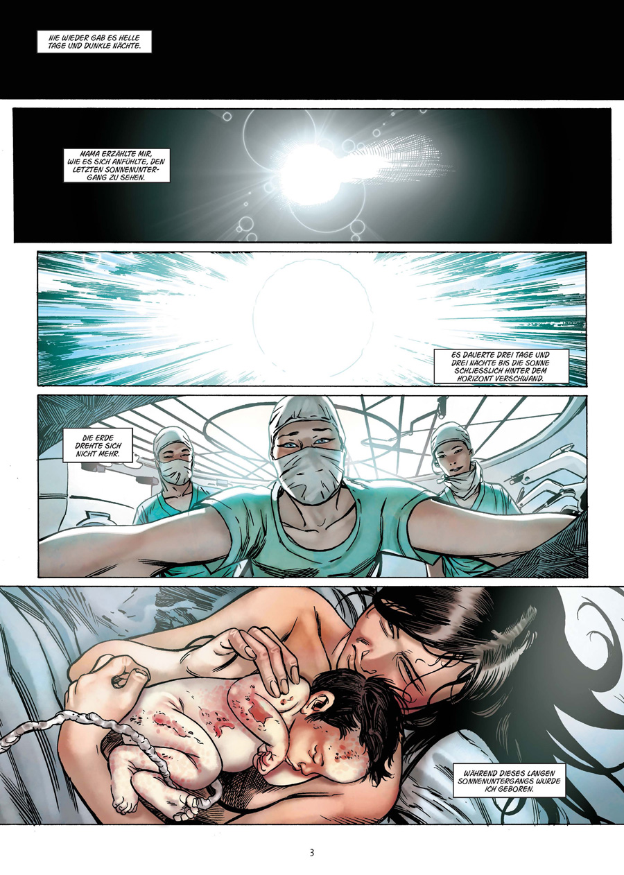Beispielinhalt (Bild) Cixin Liu: Die Wandernde Erde (Graphic Novel)