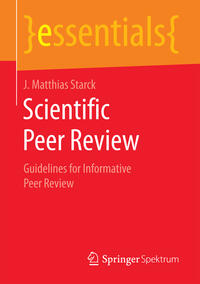 Vorderes Coverbild Scientific Peer Review