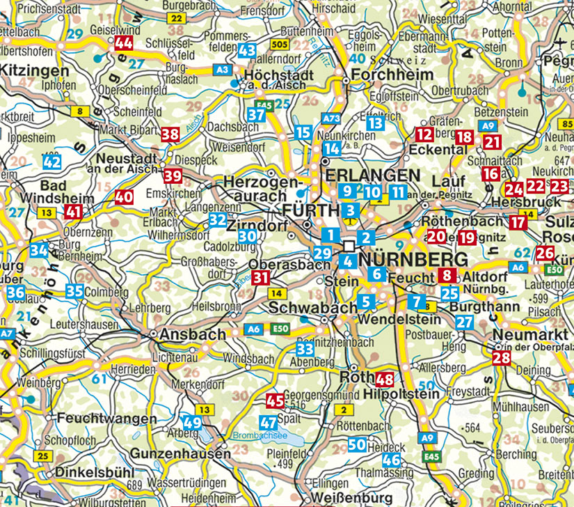 Beispielinhalt (Bild) Rund um Nürnberg