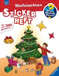 Vorderes Coverbild Wieso? Weshalb? Warum? Stickerheft - Weihnachten