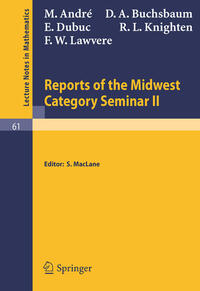 Vorderes Coverbild Reports of the Midwest Category Seminar II