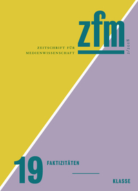 Vorderes Coverbild Zeitschrift für Medienwissenschaft 19