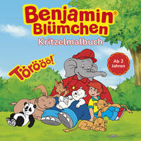 Vorderes Coverbild Benjamin Blümchen Kritzelmalbuch - ab 2 Jahren