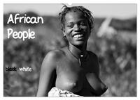 Vorderes Coverbild African People black white (Wandkalender 2025 DIN A2 quer), CALVENDO Monatskalender