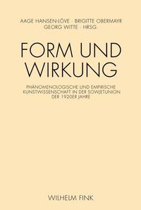 Vorderes Coverbild Form und Wirkung