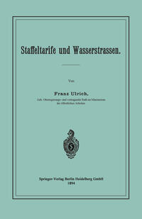 Vorderes Coverbild Staffeltarife und Wasserstrassen