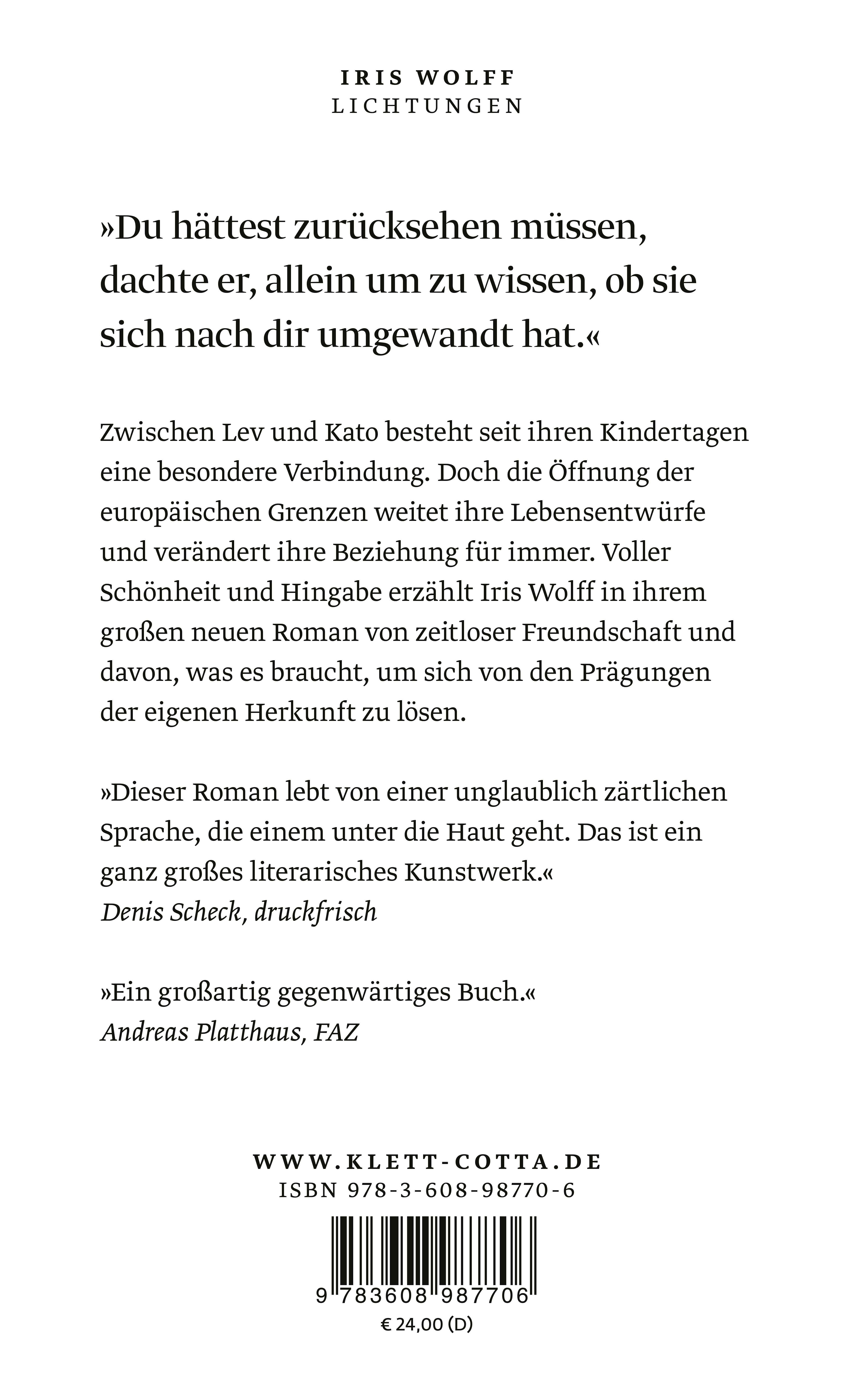Rückseitencover Lichtungen