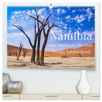 Vorderes Coverbild Namibia - Vom Sossusvlei bis zum Etosha Nationalpark (hochwertiger Premium Wandkalender 2025 DIN A2 quer), Kunstdruck in Hochglanz