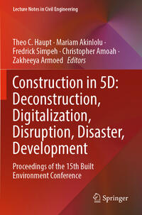 Vorderes Coverbild Construction in 5D: Deconstruction, Digitalization, Disruption, Disaster, Development